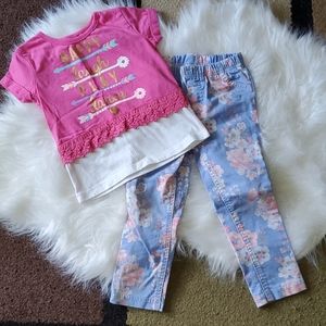 Girl's mixed bundle outfit 3T